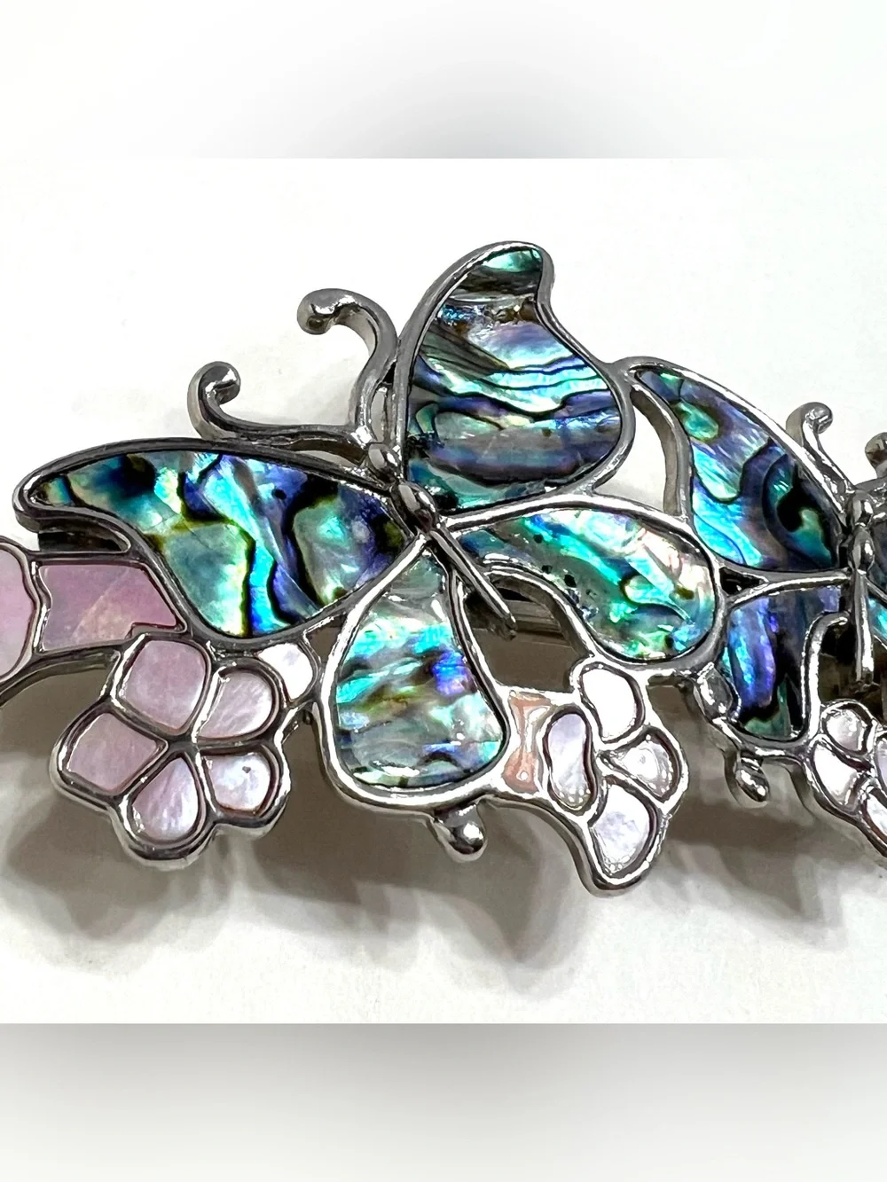 Abalone Butterfly Hair Clip